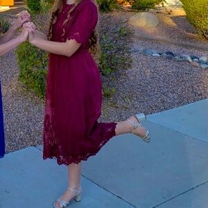 Gorgeous red lacy dress